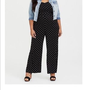 TORRID Polka Dot Challis Jumpsuit, GUC SZ 2
